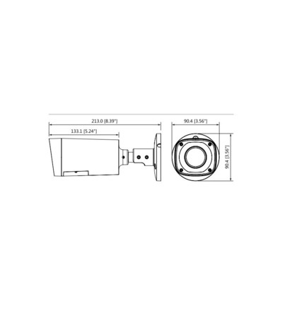 Dahua HAC-HFW1200RP-VF-30m-S3A HDCVI kompaktní kamera