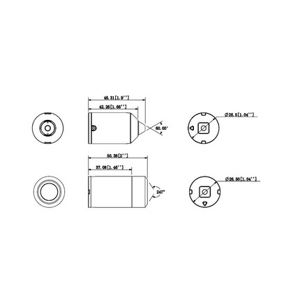 Dahua IPC-HUM8230-L1-0280B 2 Mpx pinhole objektiv