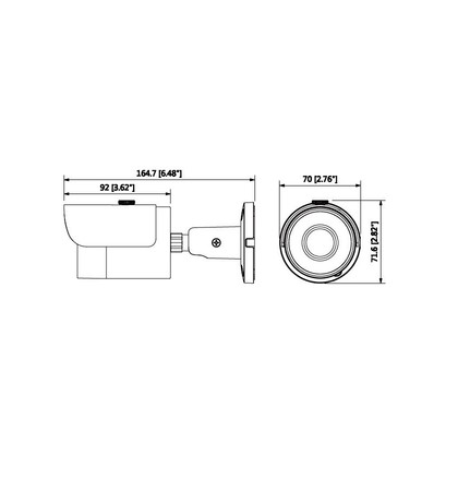 Dahua HAC-HFW1200SP-POC-0280B-S3A 2 Mpx kompaktní HDCVI kamera