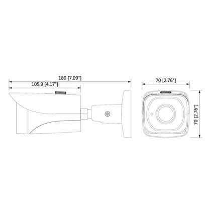 Dahua IPC-HFW4631EP-SE-0280B 6 Mpx kompaktní IP kamera