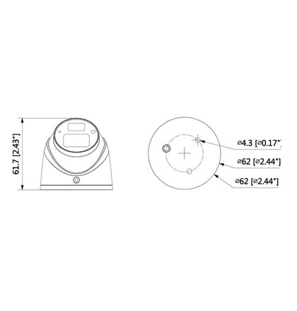 Dahua HAC-HDW1220GP-0360B 2 Mpx dome HDCVI kamera