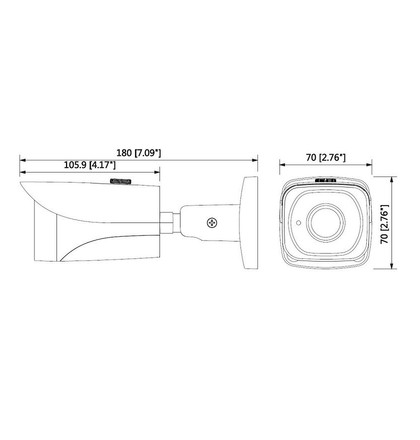 Dahua IPC-HFW4830EP-S-0400B kompaktní IP kamera