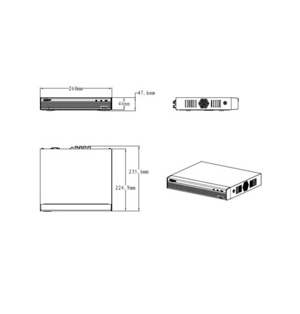 Dahua XVR4108HS-S2 pentabridní videorekordér 8kanálový