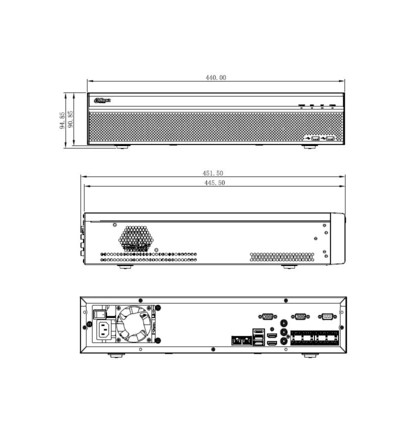 Dahua NVR5864-4KS2 V2.0 záznamové zařízení 4K