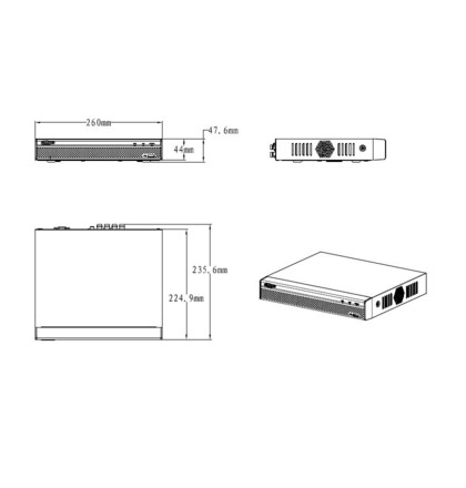 Dahua XVR5104HS-X pentabridní videorekordér 4kanálový