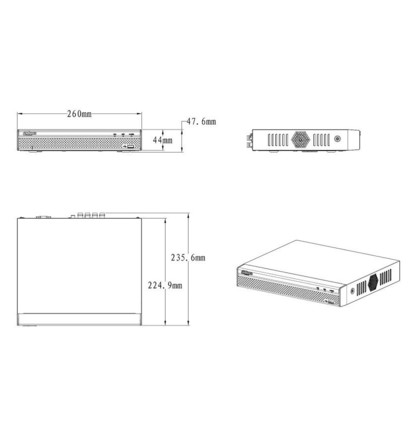 Dahua XVR4104HS-S2 pentabridní videorekordér 4kanálový
