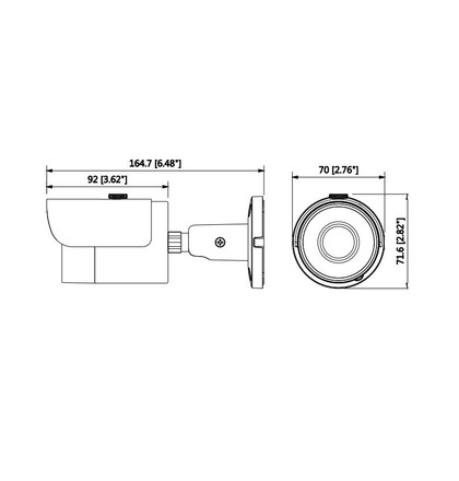 Dahua IPC-HFW1230SP-0280B IP kompaktní kamera